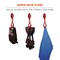 Ergodyne Swivel Glove Clip Holder with Dual Clips 3420, 100 Pairs, Red, 100PK 19313-BULK - alternate 4